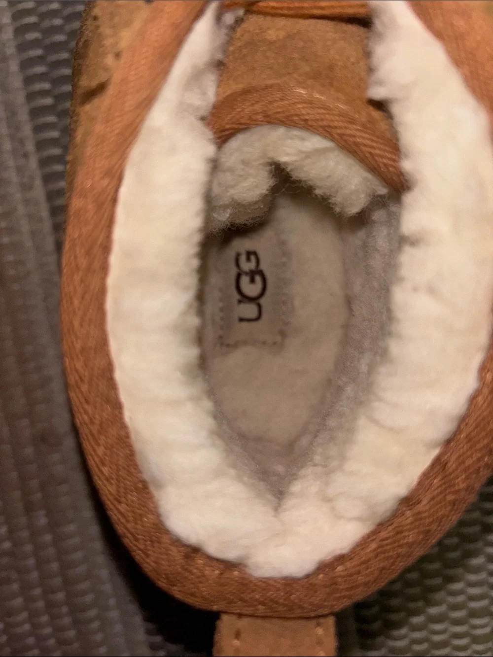 UGG Chestnut Suede Shearling Boot
